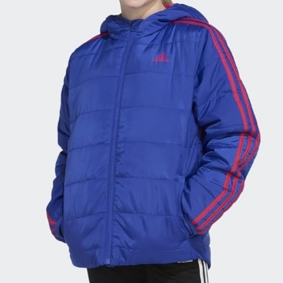 Adidas Puffer Jacket Size Medium 10/12 - Picture 1 of 6